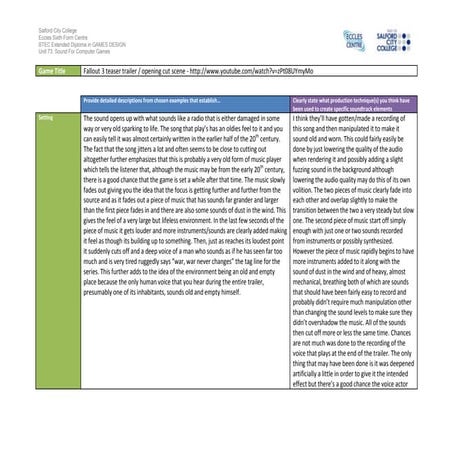 Fallout 3 trailer analysis