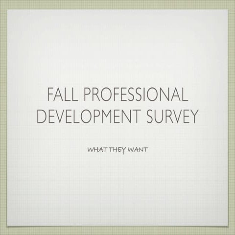 Fall pd survey