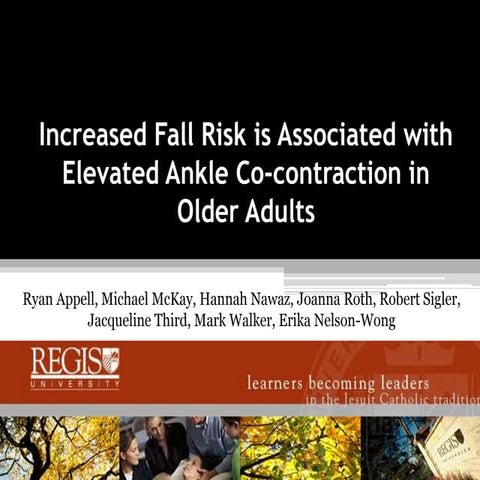 Fall risk presentation | PPTX