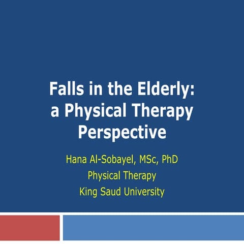 Fall in elderly | PPTX