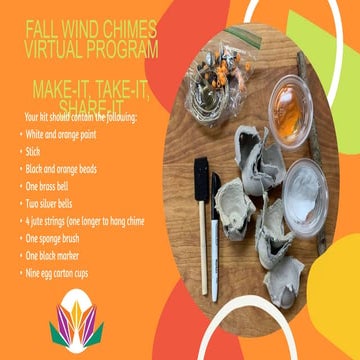 Fall wind chimes virtual program | PPTX