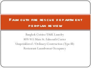FFRD Pre-plan-Bangkok Thai Restaurant FFRD Pre-plan-Bangkok Thai Restaurant