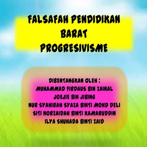 Falsafah pendidikan barat