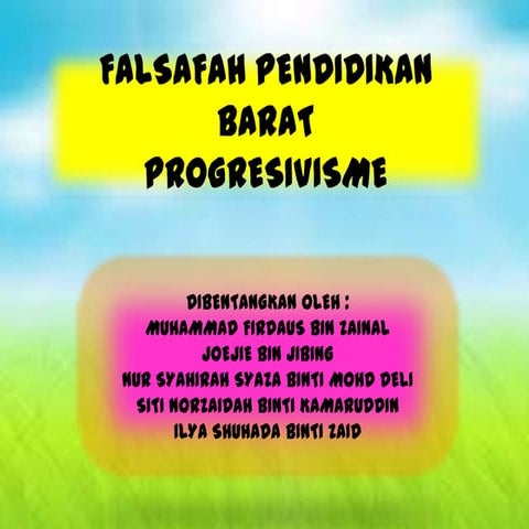 Falsafah pendidikan barat