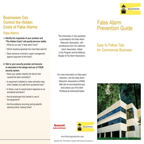 False alarm prevention guide   beacon protection