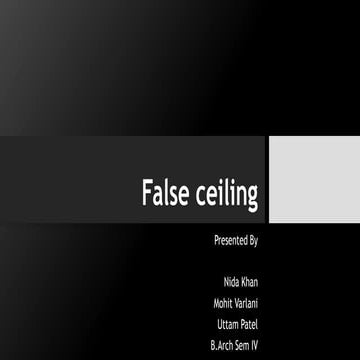 False ceiling