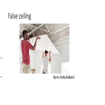 Types of False Ceiling in interior design