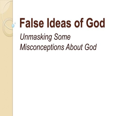 FALSEIDEASOFGOD