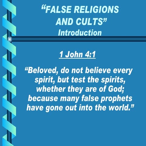 False Religions -  Introduction