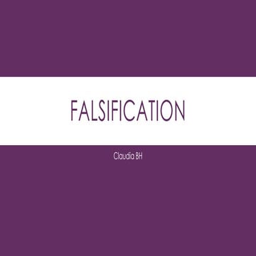 Falsification revision 