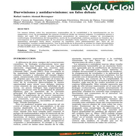 Darwinismo y antidarwinismo