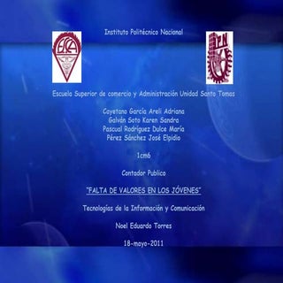 Falta de valores en jovenes