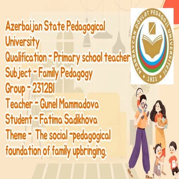The social pedagogical foundation of family upbringing | PDF