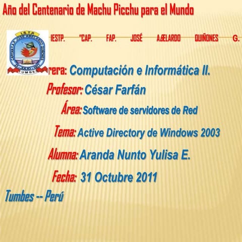 Famas active directory preentar