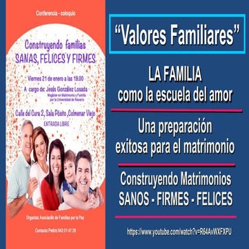 Construyendo Familias SANAS, FELICES Y FIRMES