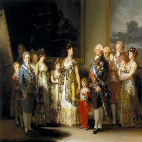 Familia Carlos IV. Actividad de historia