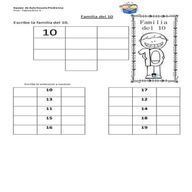 Familia del 10 al 90