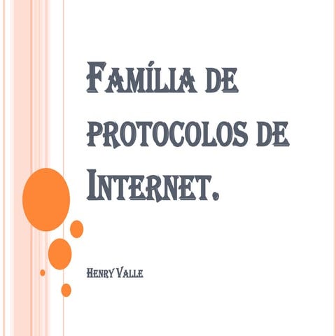 Familia de protocolos de internet