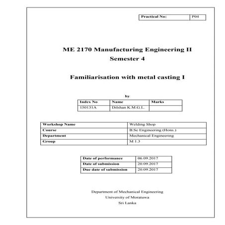 Casting tool | PDF
