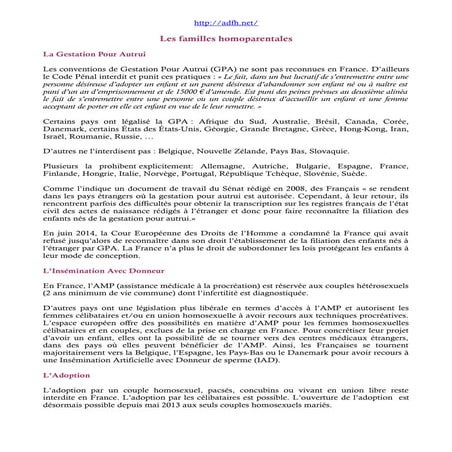 Familles homoparentales