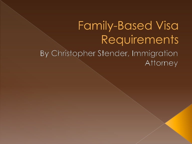 FamilyBased Visa Requirements