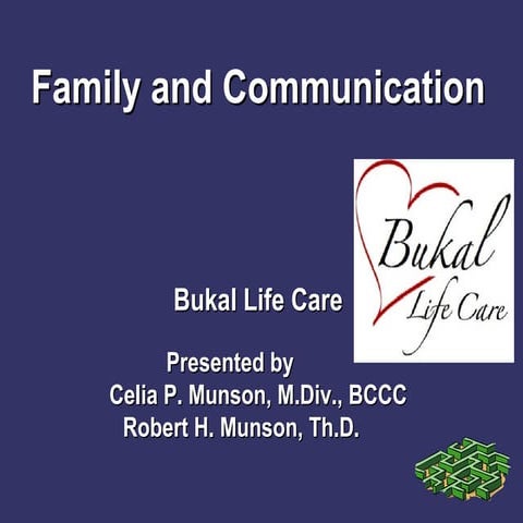 Family and Communication | PPT