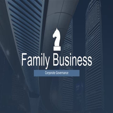 Corporate Governance and Family business