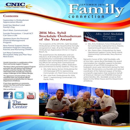 Family Connection Newsletter- September 2016