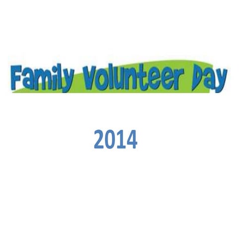 Family Volunteer Day 4/12/14 - Volunteer Center of Bergen County, NJ