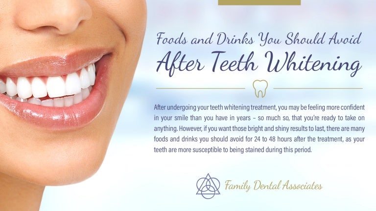 Foods And Drinks You Should Avoid After Teeth Whitening