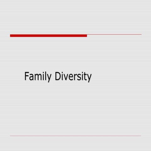 Family diversity lesson
