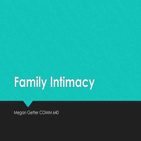 Family intimacy