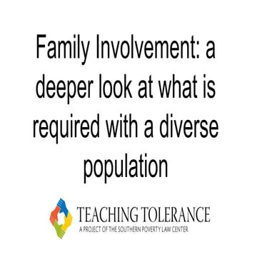 Family involvement ppt