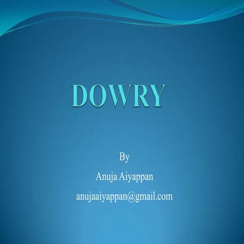 Family law   dowry