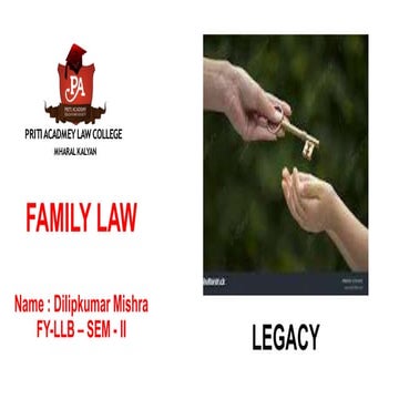 FAMILY    LAW - Legacy Semester II .pptx