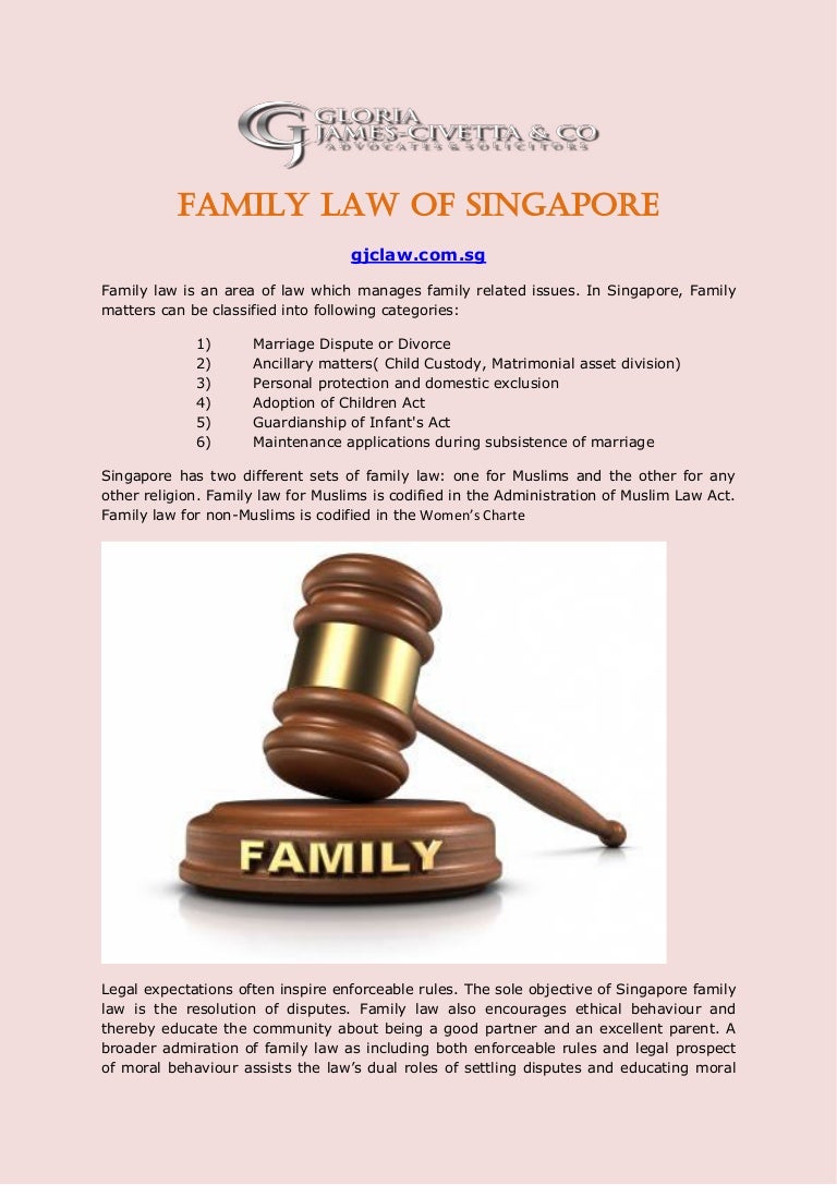 Family law of singapore