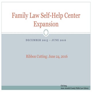 Family law self help center expansi...