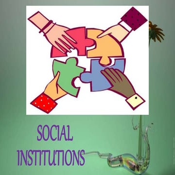 SOCIAL INSTITUTION