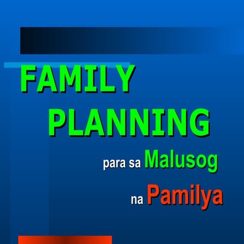 Family planning