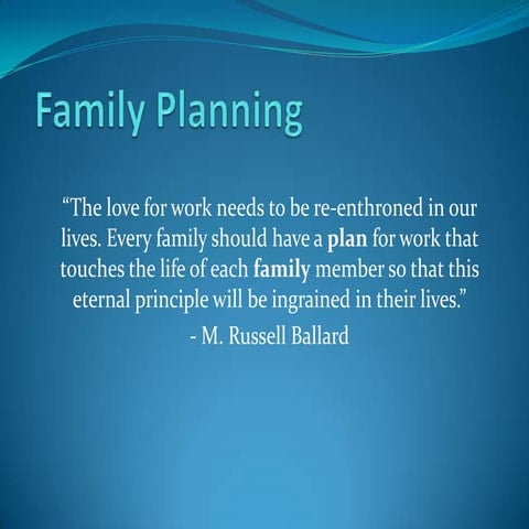 Family planning