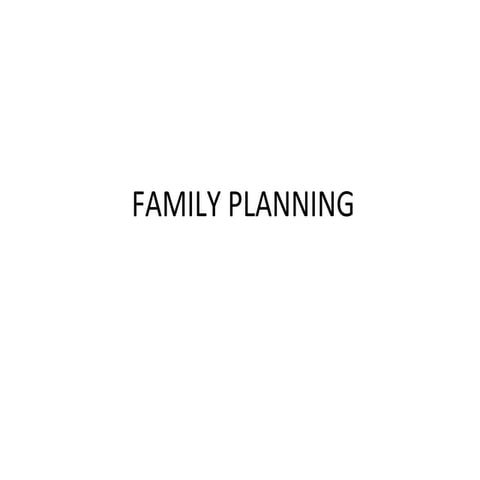 Family planning