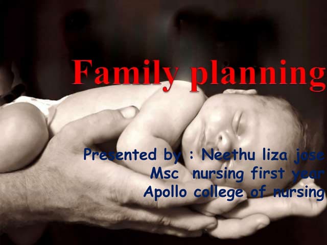 Methods of family planning | PPTX