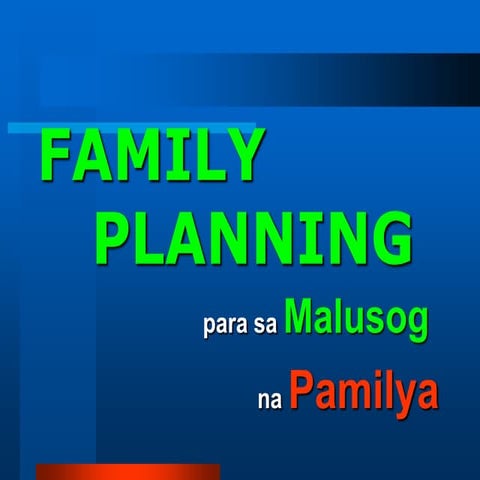 Family planning