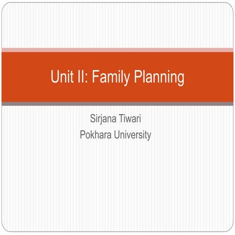 Family planning