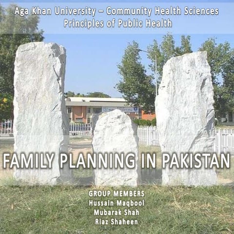Family planning in pakistan