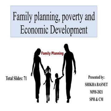Family planning, Poverty and Economic development