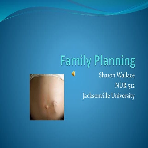 Family planning sharon wallace