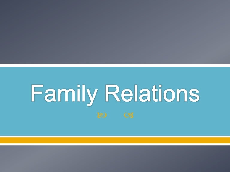 Family relations[1]