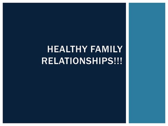 Family relationships | PPT | Parenting Children Aged 4-11 | Parenting