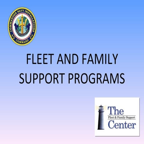 Family service center programs ppt frpm efmp training conference | PPT